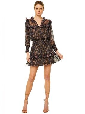 [NWT] $365 MISA LA Karla Mini Dress in Gypset Mix. Size XS